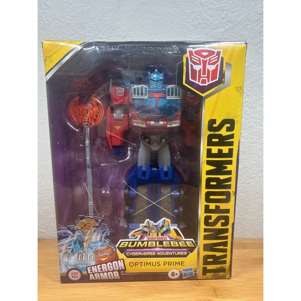 NIB Transformers Bumblebee Cyberverse Adventures Optimus Prime Energon Armor